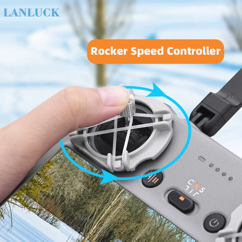 Support joystick pour radiocommande fixé sur une télécommande, stabilisant le manche pour améliorer la précision de vol.