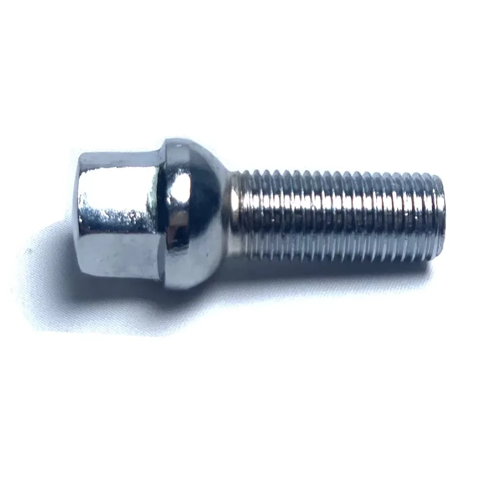 1pc M14x1.5 Extra Long Bolts Lug Bolts Hex 17mm Ball Seat Thread Lenght 23/28/31/35/40/45/50/51/55/60/63/65mm