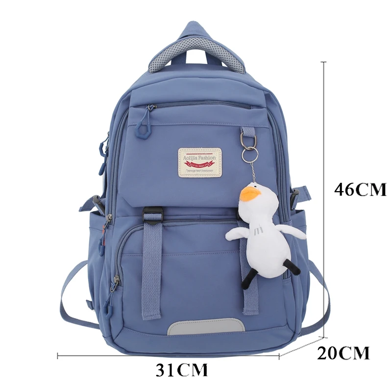 JOYPESSIE Fashion Lovers Rucksack High School Bookbag for Girls Boy Schoolbag Women Travel Bag Mochila Men Laptop Backpack Black