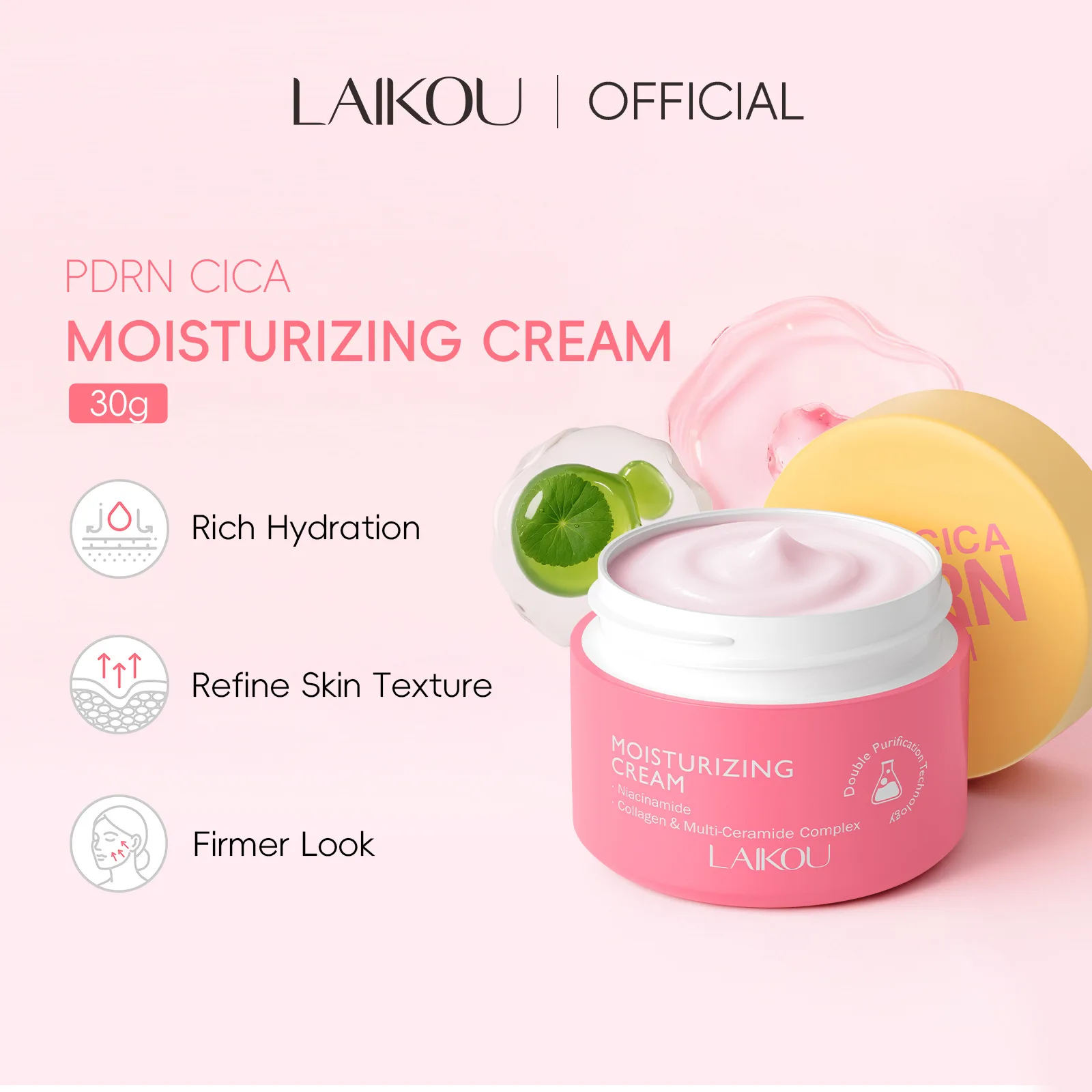 Centella Asiatica Face Cream Nourish Dry Skin Smoothing Rejuvenation Skin Brightening Whitening Cream Facial Moisturizer Korean