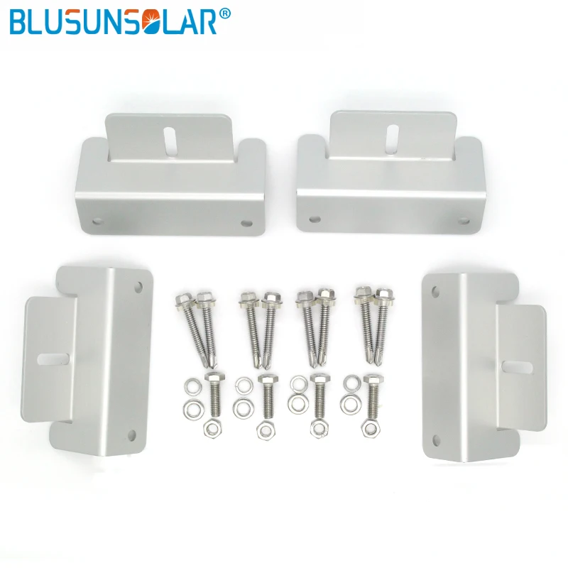 Free Shipping 4 pcs/ set  Z-type Aluminum Solar Panel Roof Mounting Bracket for Carvan Roof