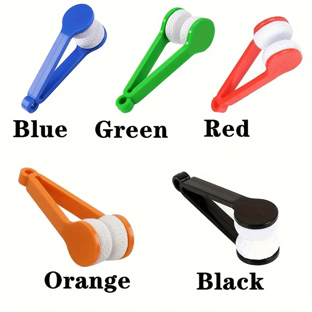 5/10pcs Glasses Cleaning Set - Portable Travel Package with Microfiber Cloth and Double Sided Brush To Keep Glasses Flawless