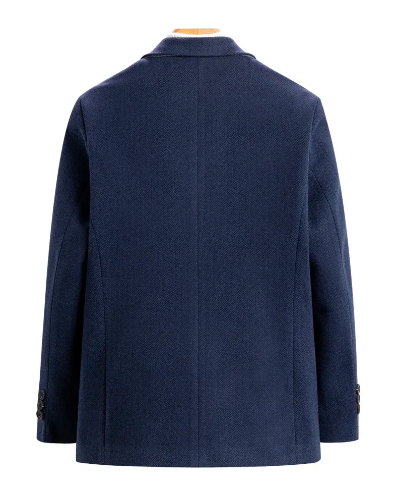 Tailor-made Suits Woolen Blazer Jacket Men's Spring Autumn New Casual Suit Trendy Fashion Men's Woolen Blazer Coat Clothing