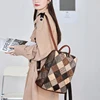 Women's Retro Backpack Genuine Leather Shoulder Bags 12 Inches Travel Bag For Lady Patchwork Quality Laptop Bag New Fashion 5