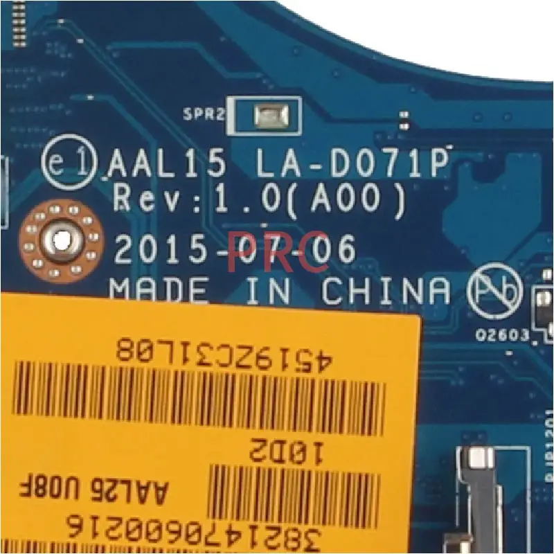 Placa-mãe Portátil para Dell Inspiron Cpu Notebook Mainboard 0vyvp1 086v8h 0rv4xn i3 i5 I76th Gen La-d071p 5559 559 5558 - Imagem 3