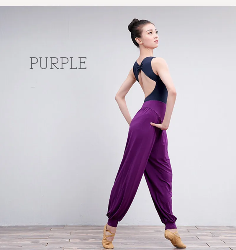 Women Dance Yoga Full Length Pants Ladies Ballet Belly Dance