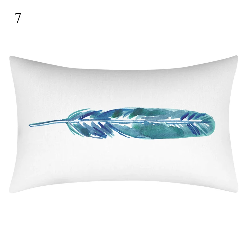 30x50cm Tropical Leaf Monstera Cushion Cover Polyester Throw Pillows Case Sofa Home Decorative Green Plants Print Pillowcase 