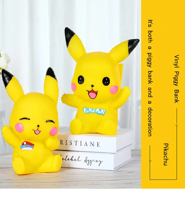 Oversized Pikachu Piggy Bank Children's Vinyl Piggy Bank Large-capacity Piggy Bank Children's Couple Birthday Gift Decoration 5
