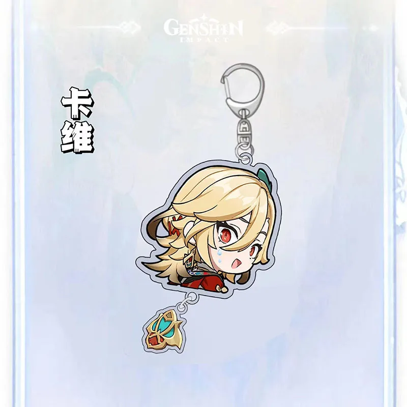 Anime Character Keychain Pendant and Badge - Game Impact Collection