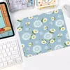 New design floral daisy Rubber Small Desktop Desk Mat Kawaii Gaming Accessories Students Writing Pad Padmouse Desk Play Mats 4