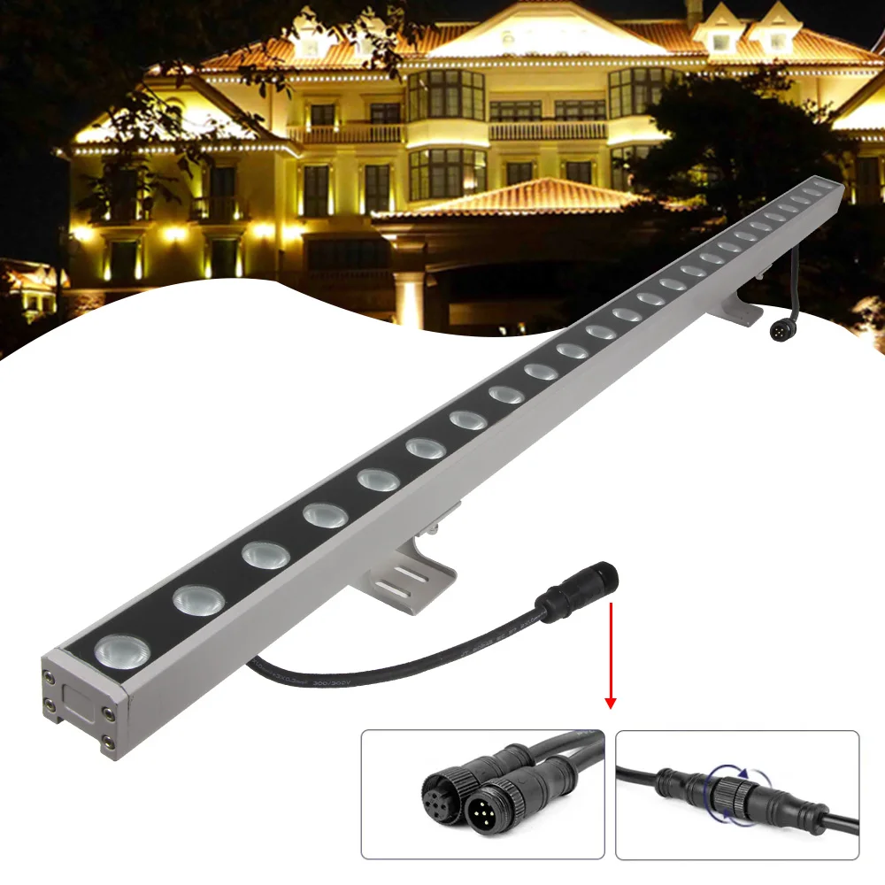 108W 3-IN-1 DMX512 RGB IP65 LED 월워셔 (야외 건축 호텔 건물 장식 조명용)