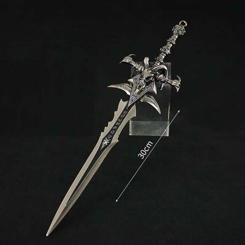 15-30cm World of Warcraft Lich King Frostmourne Alloy Sword Game Keychain Ornaments Collection Desktop Display Gift Toys 5