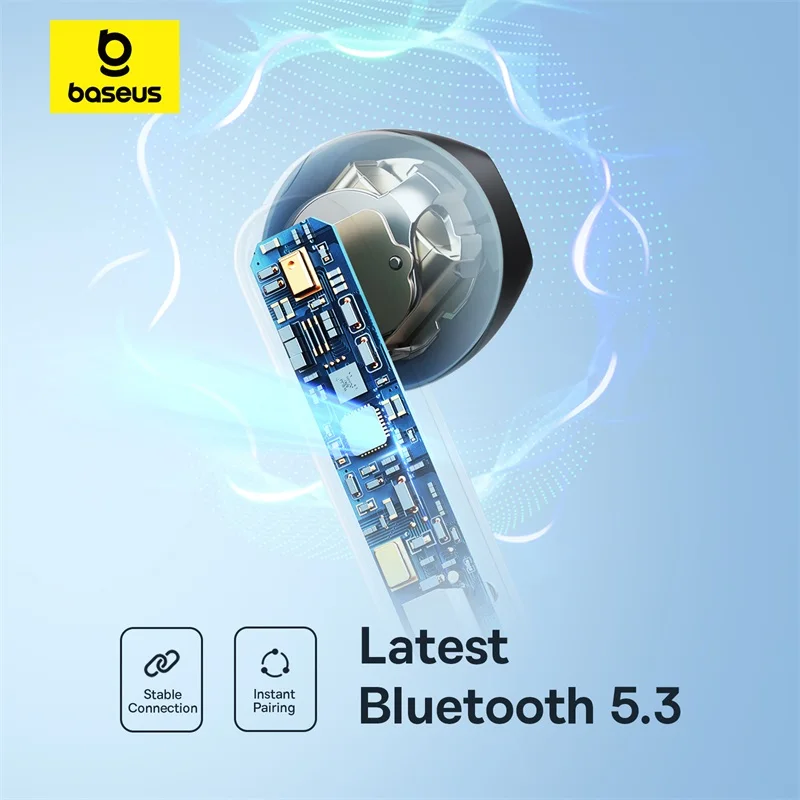 Baseus Bowie E16 Wireless Earphone Bluetooth 5.3 Earphones 30H Long Battery Life IPX4 Waterproof True Wireless Headphone Earbuds 6
