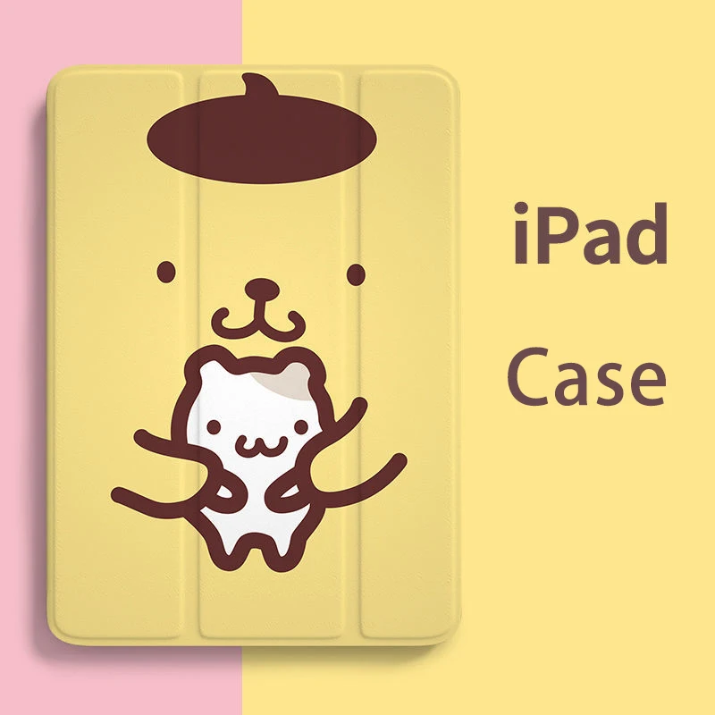 para Ipad ar Case 2023 Ipad 10.2 9th 8th Geração Case dos Desenhos Animados Pom Pom Purin Ipad Pro11 Case 2023 Mini 10.5 Air2 9.7 Capa