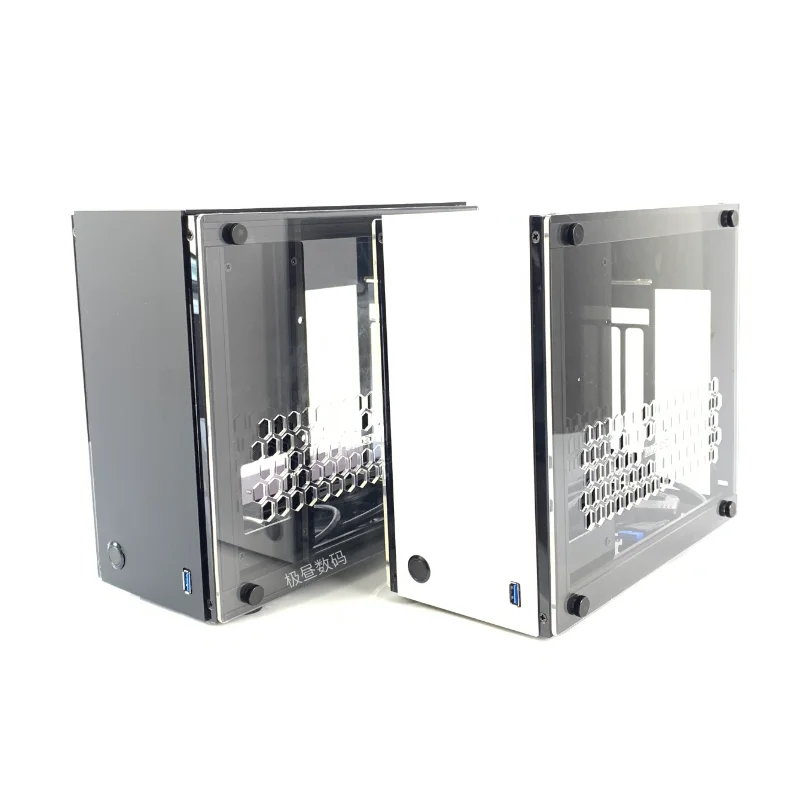 

A35S мини одноэкранный маленький шасси A4 ITX акриловая пластина боковое проникновение A50A60 Cool Fish S3 K39