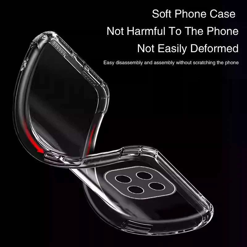 Crystal Clear Silicone Shockproof Phone Case - Premium Protective Back Cover