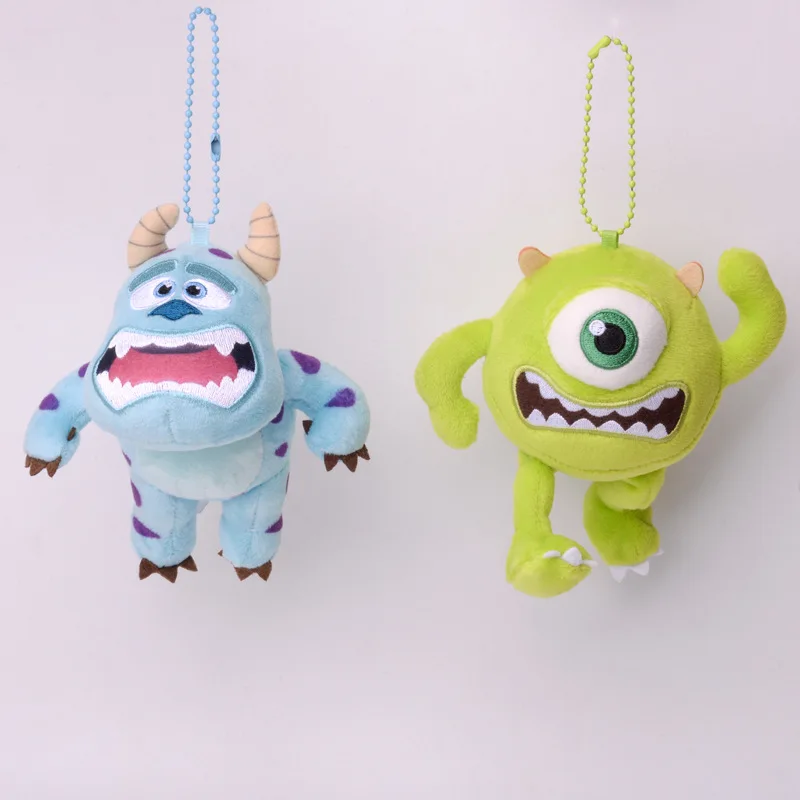 Disney Monsters, Inc. Keychain Mike Wazowski Sullivan Anime Action Figures  Big-eyed Monster Creative Backpack Pendant Key Ring - AliExpress