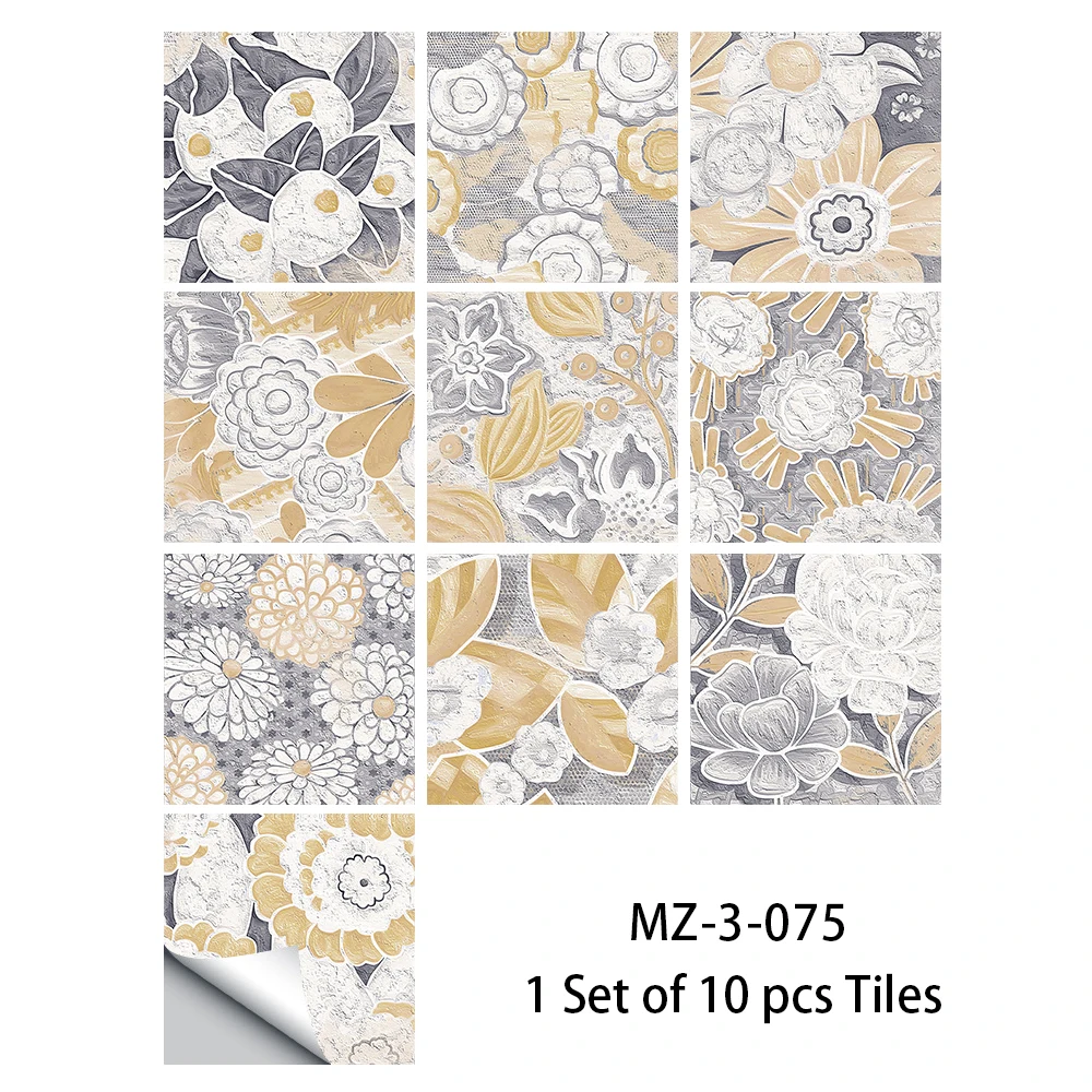 Description Picture 4 of item28 Styles Bohemian Style Tiles Floor Wall Sticker Kitchen Bathroom Living Room Wear-resistant Home Decor Art Wall Decals