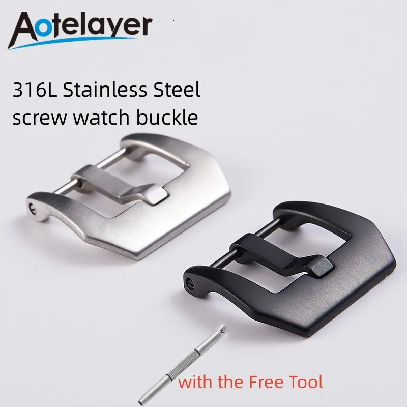 High-Quality 316L Stainless Steel Double-Sided Screw Watch Buckle