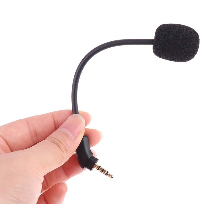 1PCS Mini Microphone For HyperX Cloud RevolverS Gaming Headset Replacement Auxiliary Gaming Microphone Gooseneck