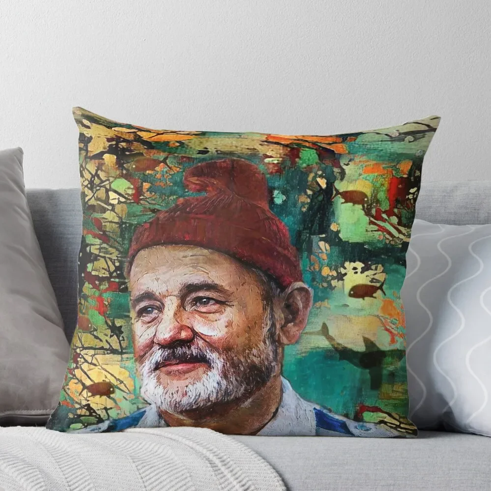 

Zissou - Bill Murray Throw Pillow pillow cover luxury Sofa Covers For Living Room Cusions Cover Cushions For Sofa