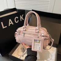 Design élégant brillant PU carré épaule et sacs à bandoulière solide fermeture éclair chaud à la mode Designer Style sacs à main pour les femmes 2025 nouveau 2