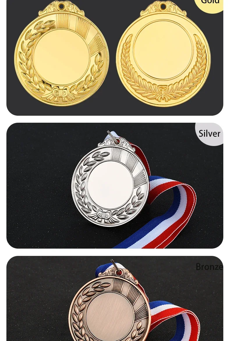 Description Picture 5 of item65MM Metal Medals Award Sports Game Competition Winner Medal Souvenirs Free Color Printed or Engraved Personalized Customized