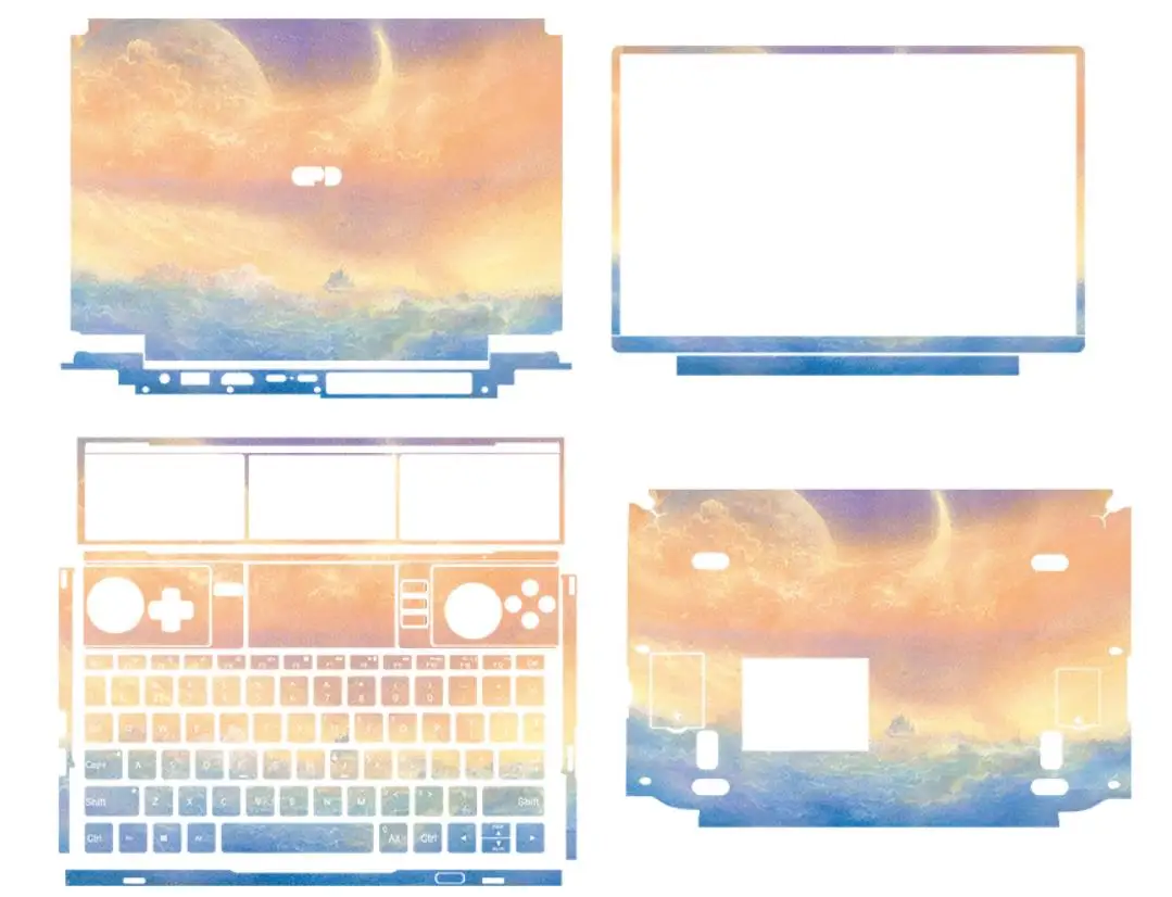 Kh Laptop Sticker Skin Decalcomanie Cover Protector Guard Per Gdp Win Max2