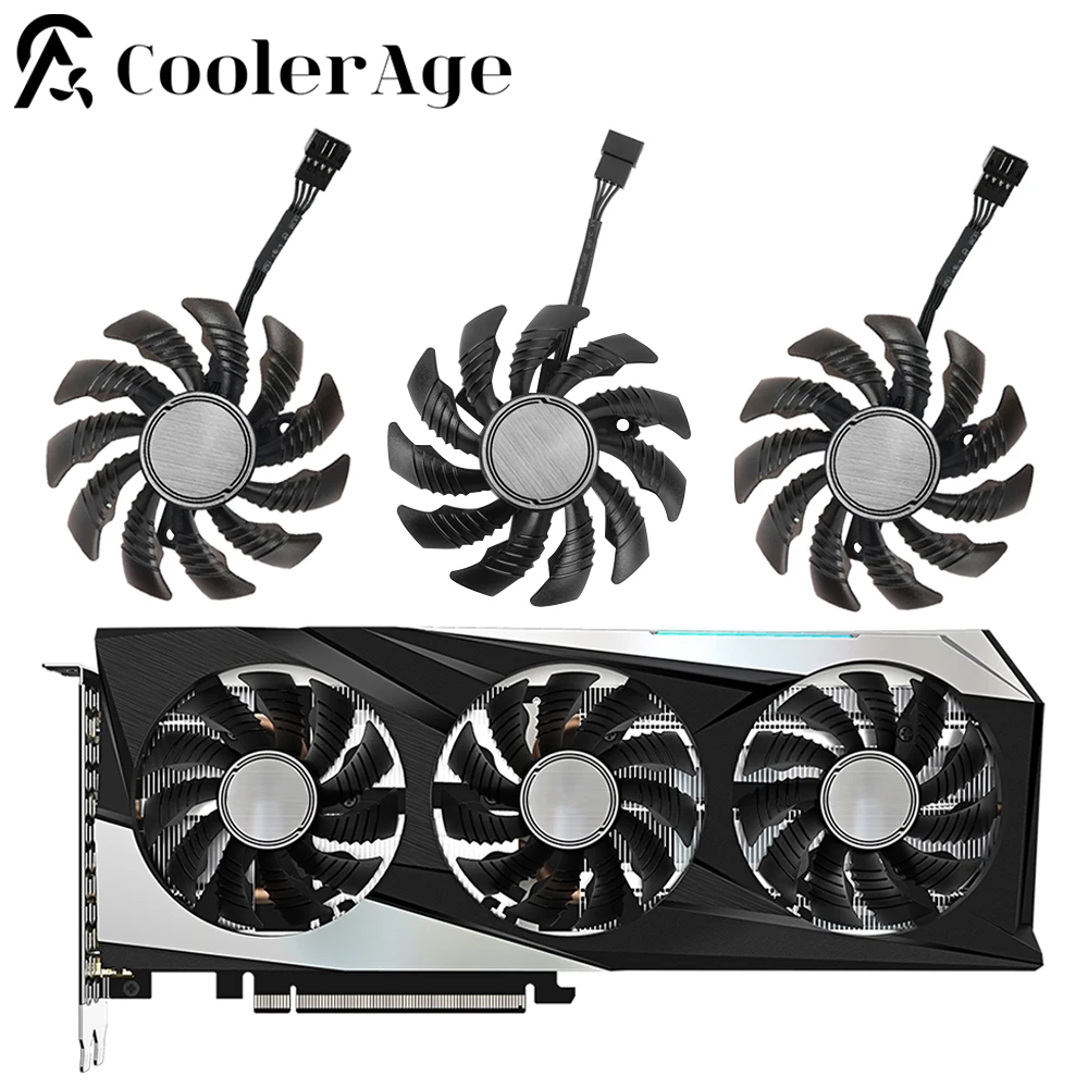 Nuova Sostituzione Della Ventola Di Raffreddamento Originale Da 78Mm Per Gigabyte Geforce Rtx 3060 Ti Rx 6600 6700 Xt Raffreddamento Della Scheda Vide