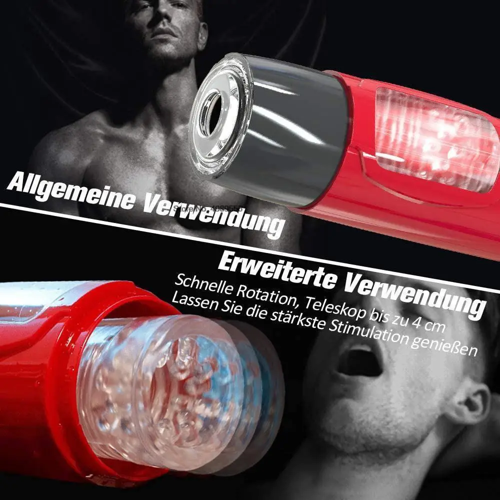 tomatic Male Masturbator Telescopic Rotation Masturbation Cup Aircraft Cup Training_voghion.com