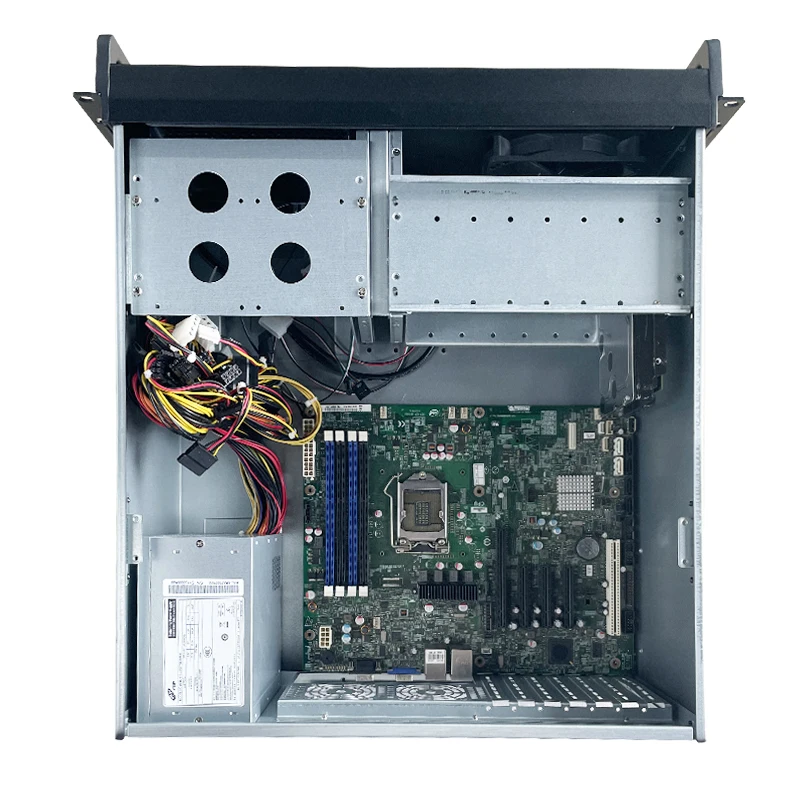 고품질 이중 도어 전면 패널 4U 서버 섀시 깊이 480mm 19인치 산업용 ATX 컴퓨터 랙마운트 서버 케이스
