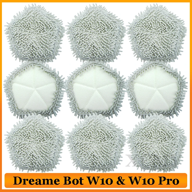 Kit Ricambi Per Aspirapolvere Robot Xiaomi E DreameBot W10/W10 Pro – Spazzola Rullo, Laterale, Filtro E 2 Panni, Manutenzione Facile