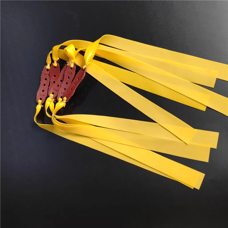 Slingshot rubber band 5/10 Pcs Thickness 0.75mm/0.03inch Leather Color And Design Random Regular Thickness