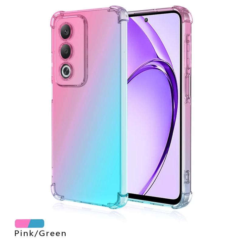 Gradient TPU Shockproof Transparent Protective Case