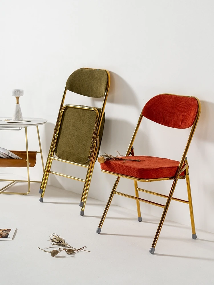 Home Decor Living Room Home Furnishings Nordic Style Restaurant Chairs Office Chairs Folding Iron leisure