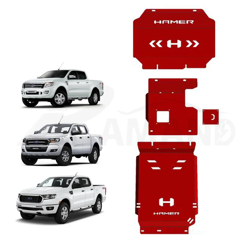 Car Steel Engine Bash Plate for Ranger 2012- 4x4 Protector Guard Skid Plate Engine Guard Accessories