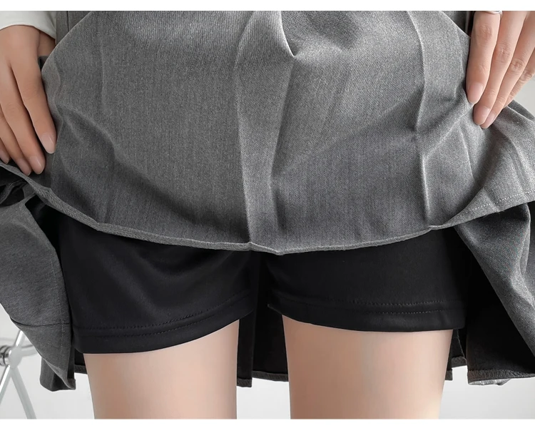Pregnant Woman Formal Short Skirt Adjustable Waist Maternity Pleated Skirts Solid Color Elegant Pregnancy Suits Skirts