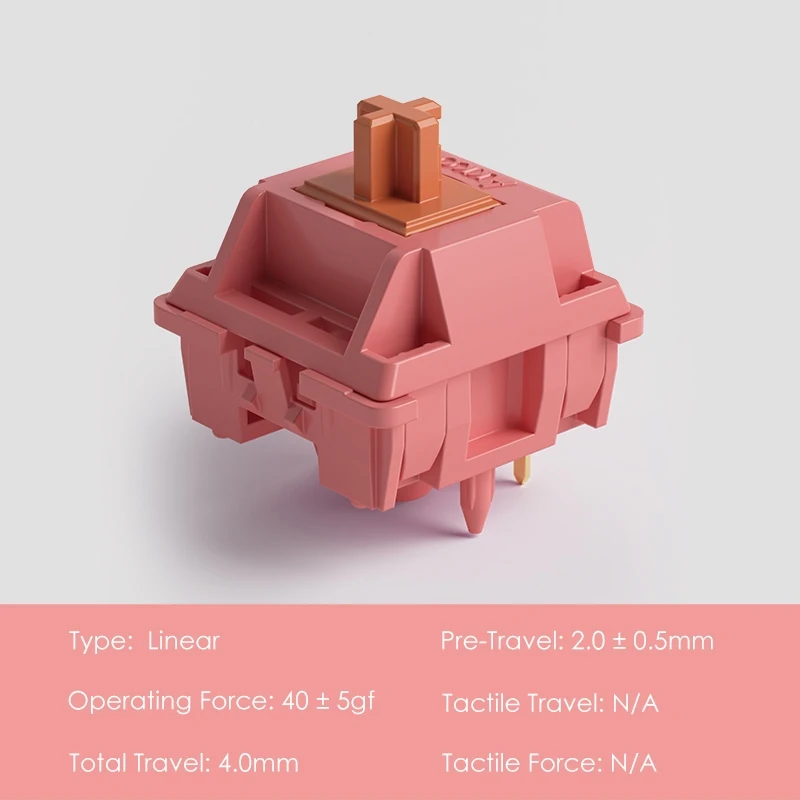Akko Rose red switches ローズレッド軸 135個 Akko CS Rose Red Review - RTINGS.com