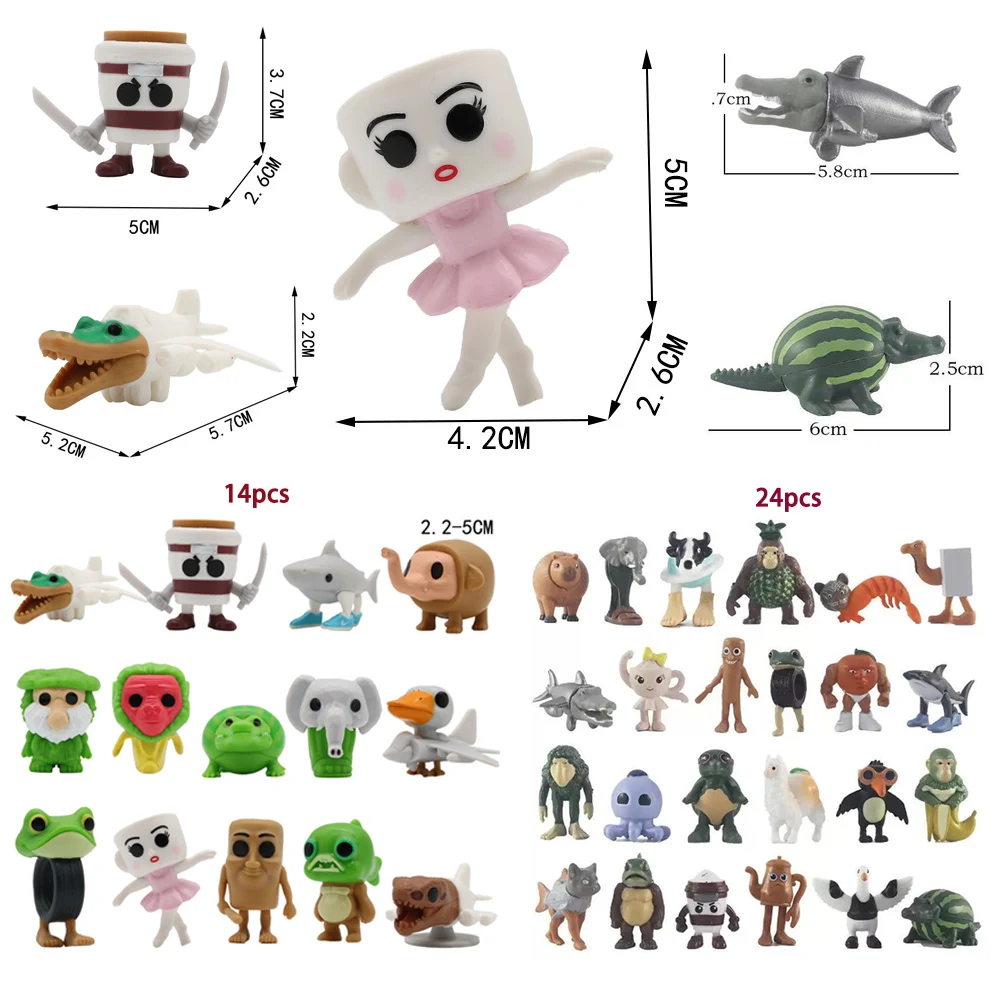 Set De 24 Figuras Animales Italian Brainrot 2025, Sorpresas Diarias De Colección En Silicona, Para Regalar A Fans
