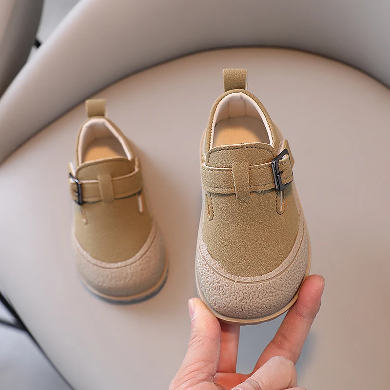 Boys' Boken Shoes Soft Soled Children's Shoes 2025 New Arrivals  0-1 years old Children's Sports Shoes Fashion Retro Bean Shoes - 5