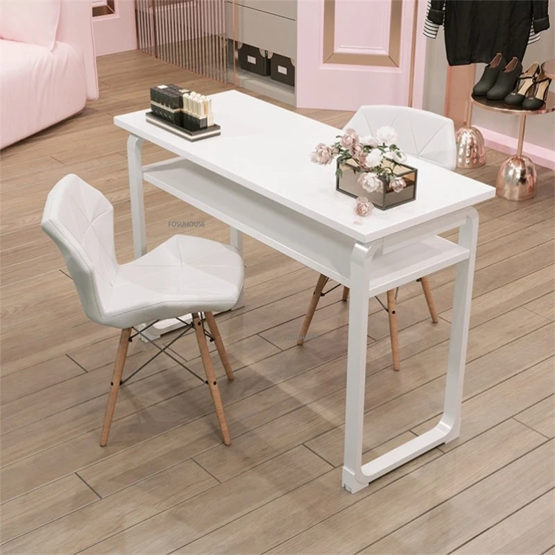 Japanese style Nail Table Modern Simple Minimalist White Manicure Table  Salon Furniture Economical Makeup Nail Desk Chair Set | AliExpress
