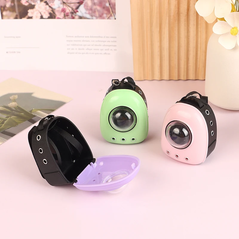 1:6 Doll Mini Backpack Cat Bag Pet Space Bag Travel Dollhouse Scene Decoration Micro Landscape Ornament Photography Props