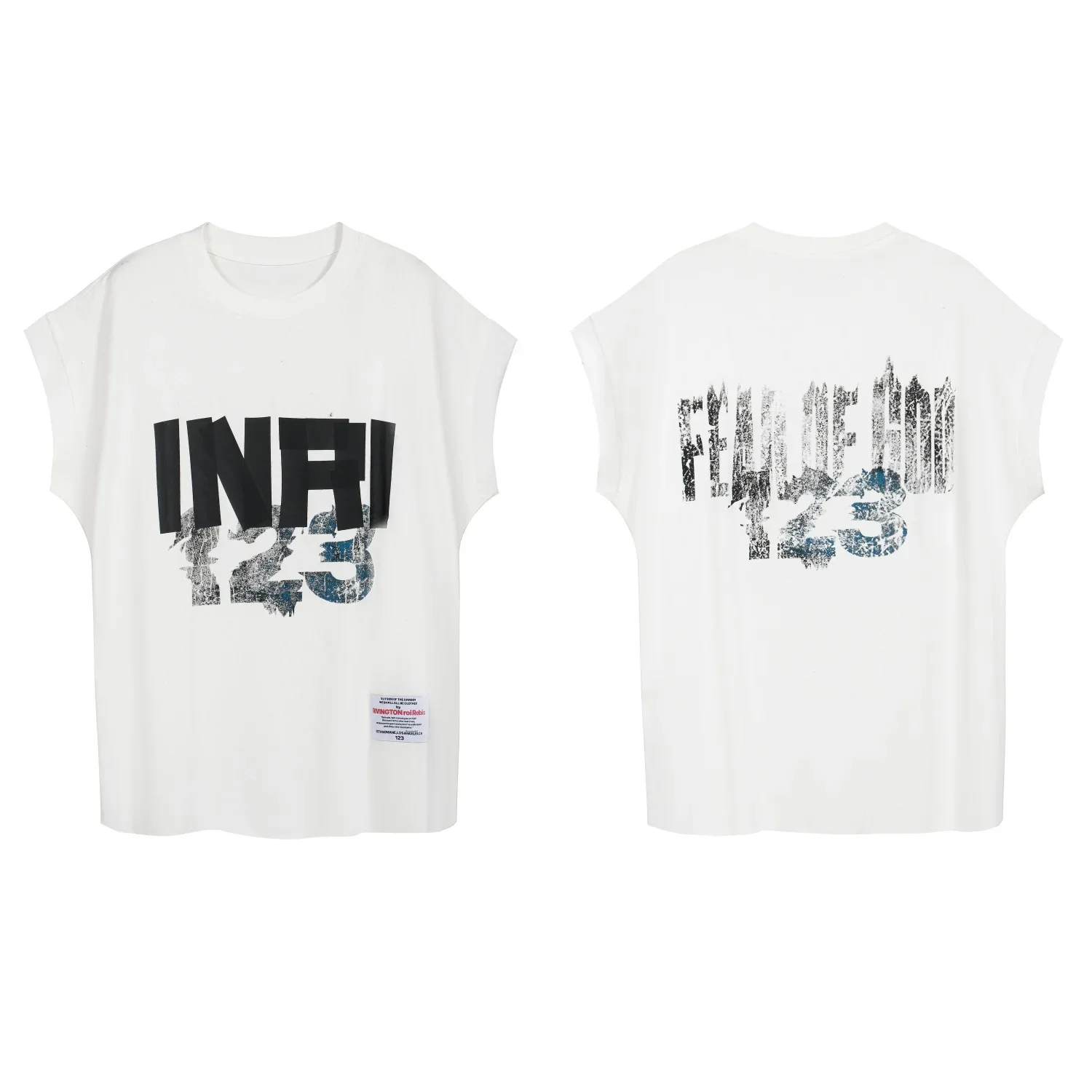トップス Fear of God x RRR 123 Cut Off Tee Fear of God x RRR123 INRI Cut Off Tee Vintage Black Men's