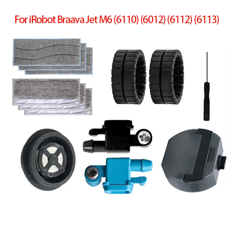 Description Picture 2 of itemFor iRobot Braava Jet M6 Vacuum Cleaner Filter,Water Tank,Mop Cloth,Wheel,Spray Nozzle Replacement Accessories Spare Parts