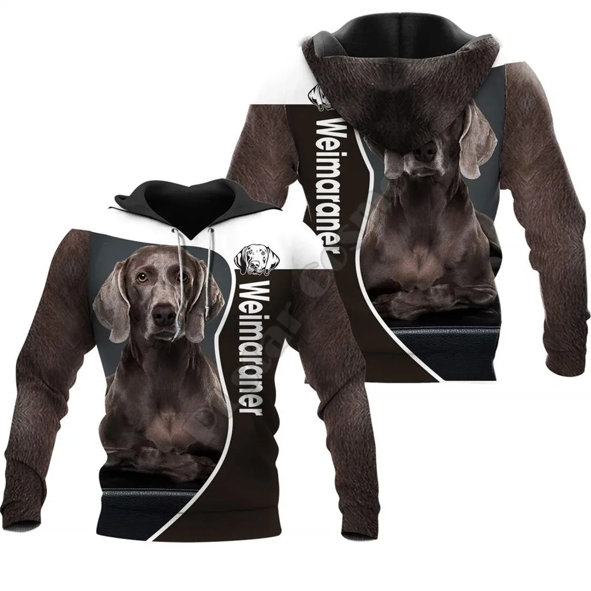 Weimaraner Dog 3D printed Hoodies sweatshirts Men Women Fashion Hooded Long Sleeve streetwear Funny Animal Pullover 05