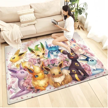 Anime Carpet Pokemon Rug Large Living Room Carpet Playroom Mat  Sofas,Camping,Picnics,children's Play Carpet Entrance Door Mats