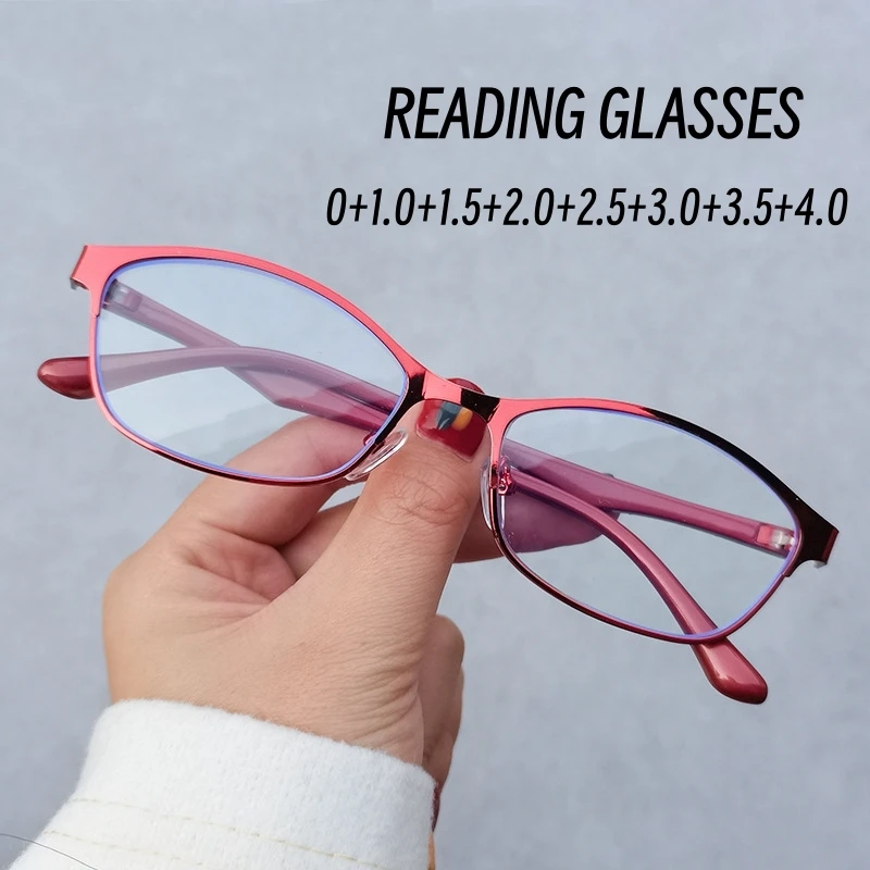 Women's Stylish Anti Blue Light Full Frame Reading Glasses