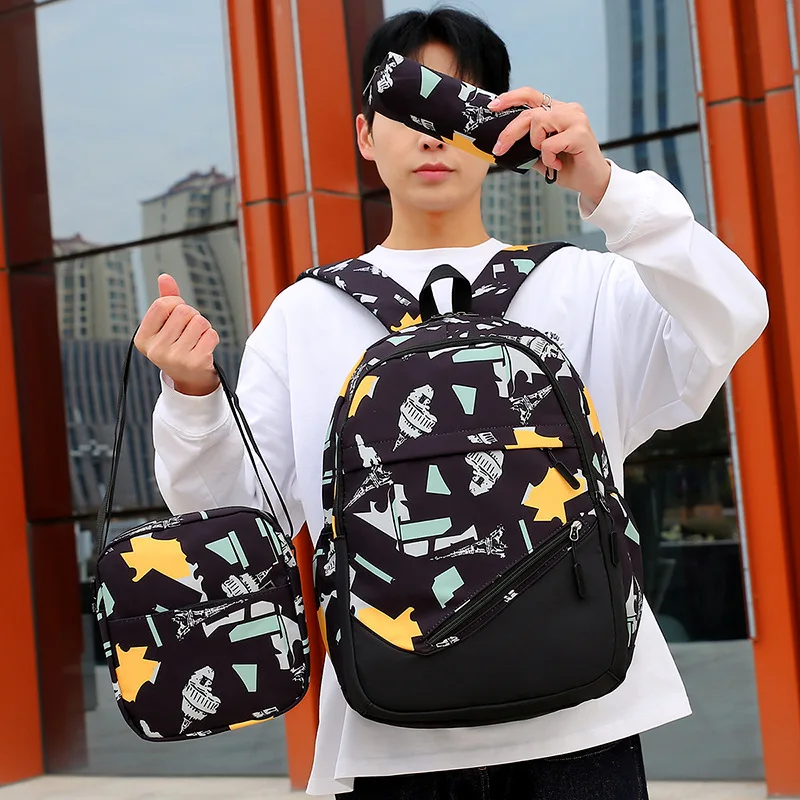 Waterproof Backpack School Backpack Teenagers School Backpack For Children Student Teens Schoolbag Junior High Boys Waterproof Travel Laptop