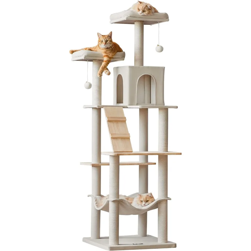 Large Modern Cat Tree for Indoor Cats