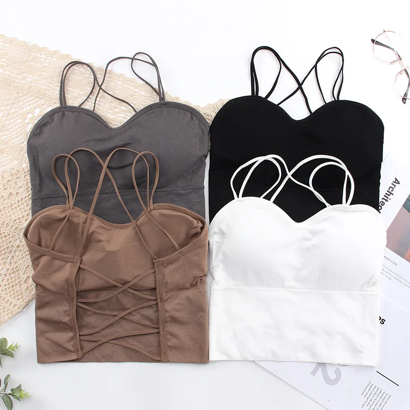 Bandage Wireless Bras for Women Push Up Padding Brassiere Intimates
